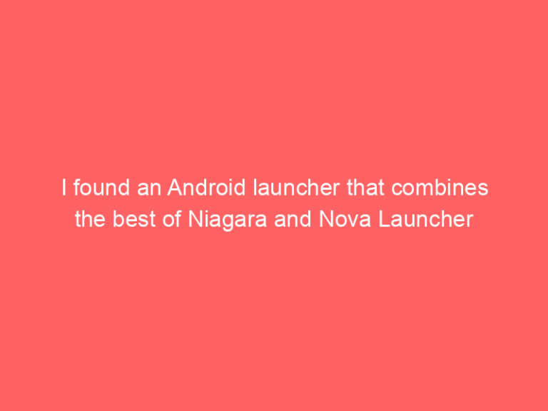 I found an Android launcher that combines the best of Niagara and Nova Launcher